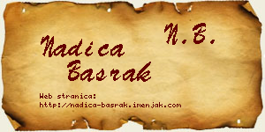Nadica Basrak vizit kartica